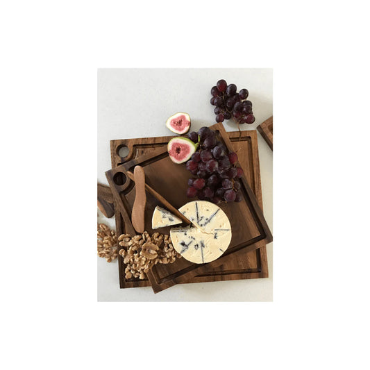 Sustainable acacia square board for grazing tables and kitchen styling 