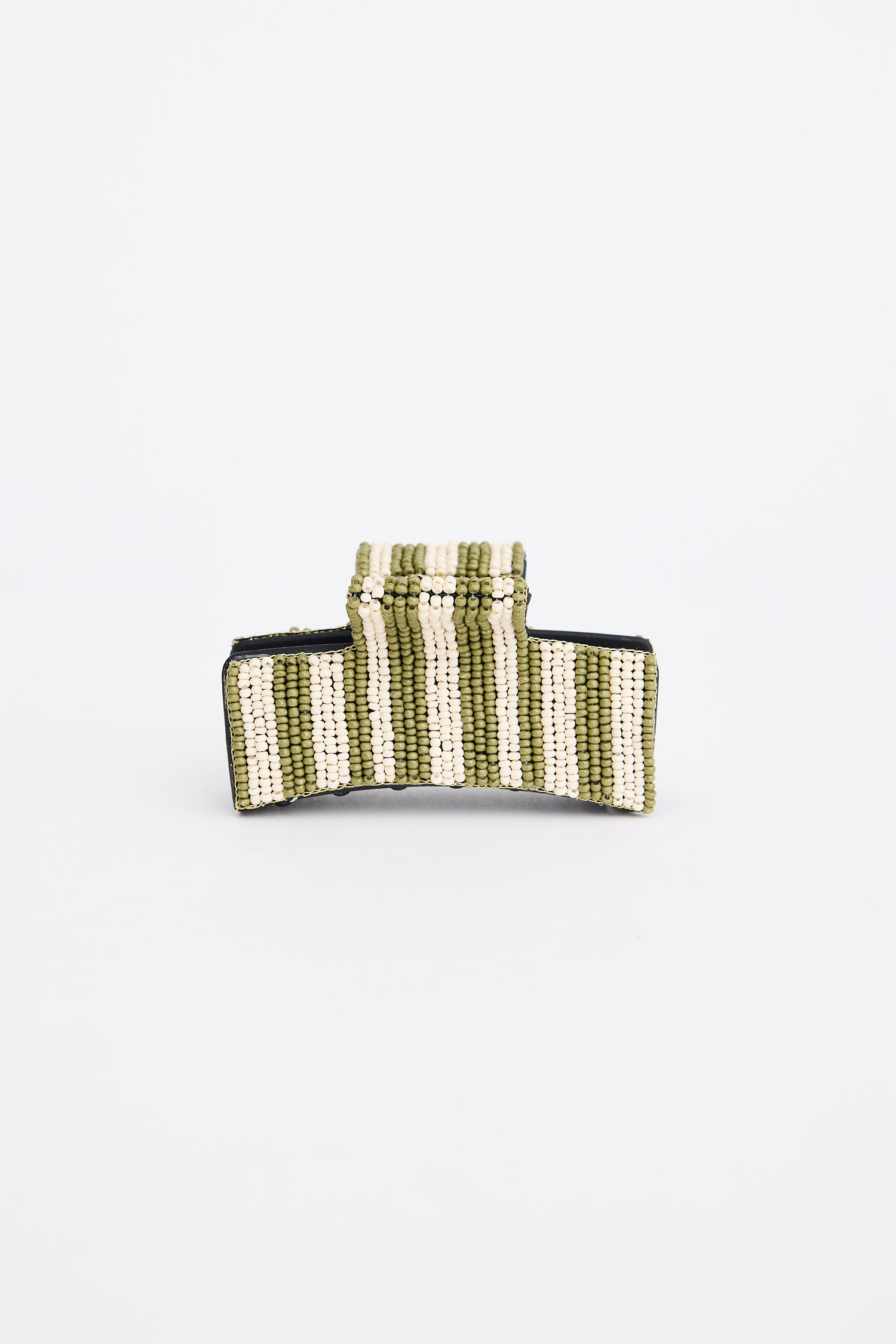 Ainsley Hair Claw close-up beaded design