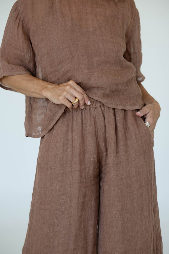 eadie linen pants lightweight gauze linen australia