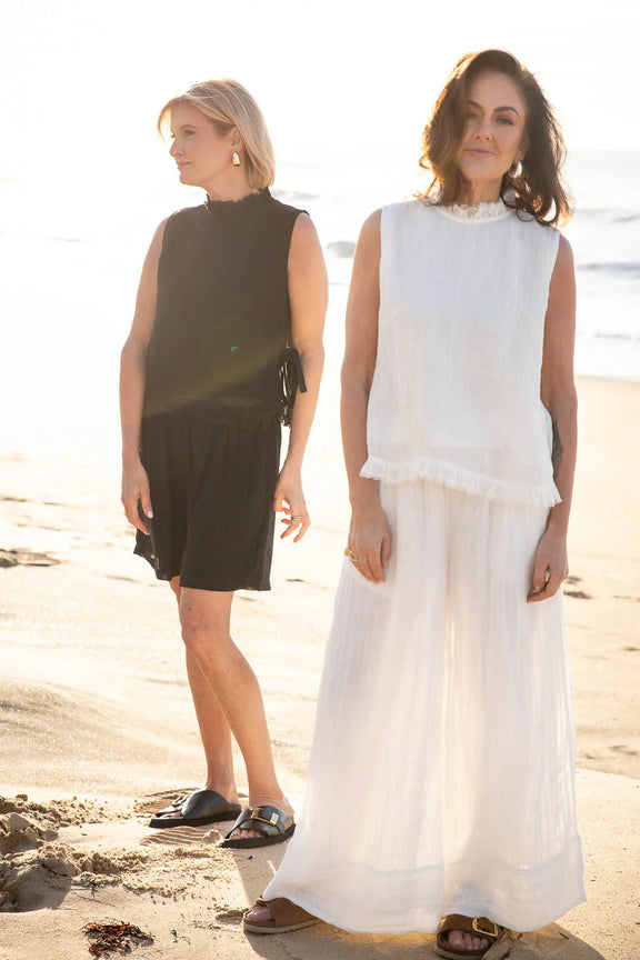 arana linen pant off white wide leg linen pants