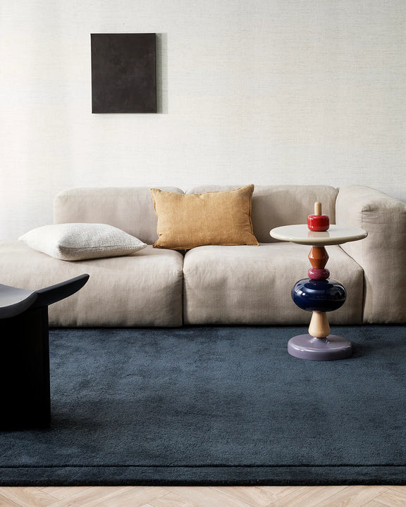 Cumin linen decorative cushion with flange edge