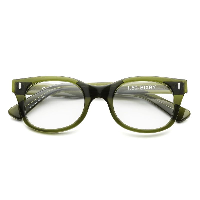 Caddis Readers | Bixby Heritage Green Blue Light Glasses
