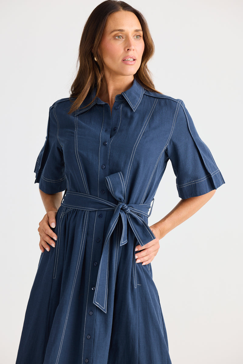 Leo Dress | Navy
