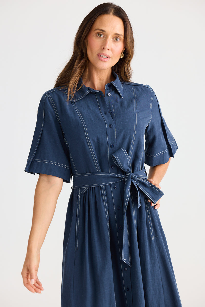 Leo Dress | Navy