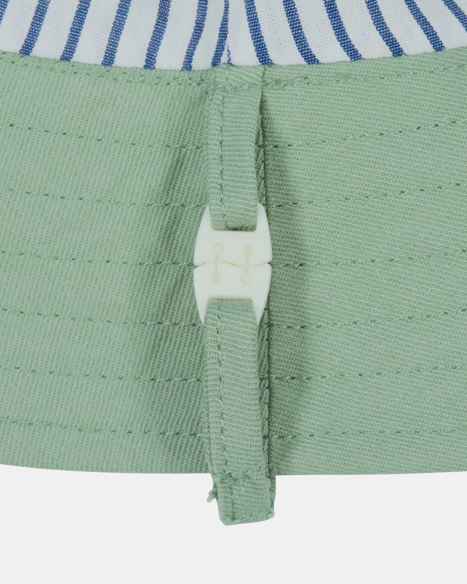 Interior view showing fully lined finish and stitch detail.