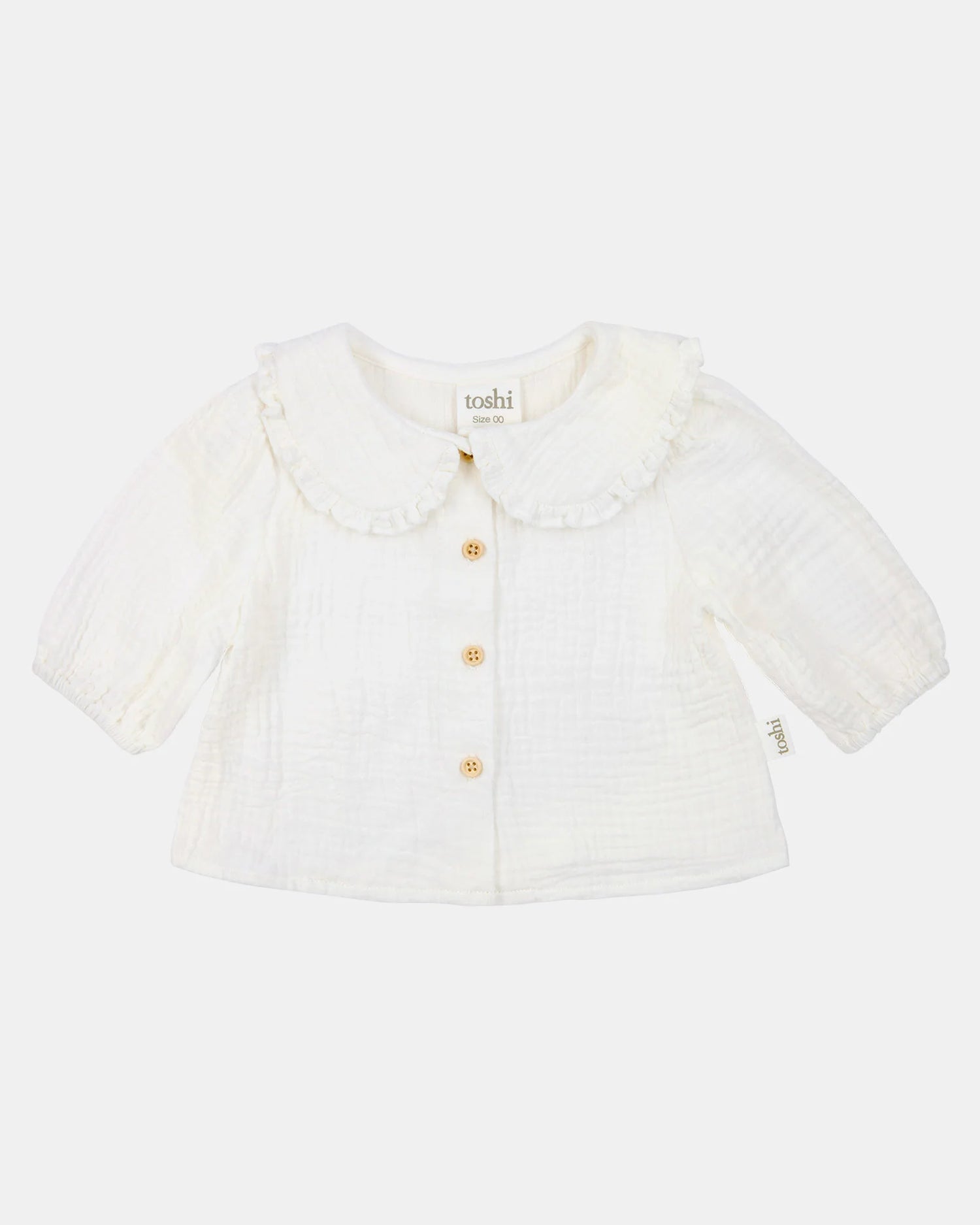 Toshi Baby Blouse Peter Pan Cream