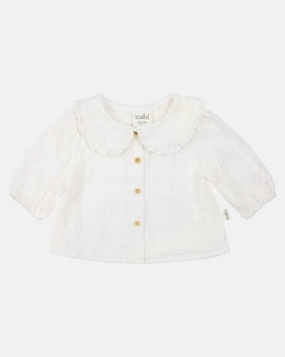 Toshi Baby Blouse Peter Pan Cream