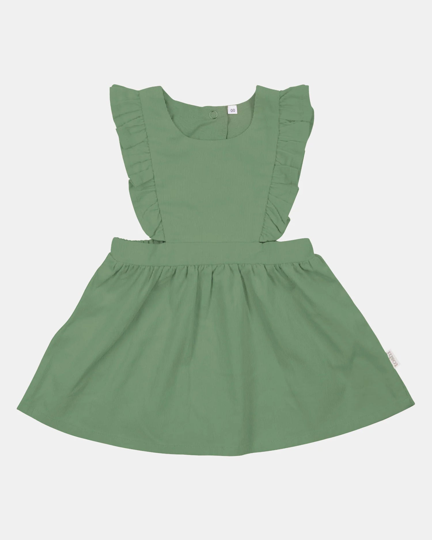 Toshi baby pinafore corduroy Quincy Gumtree green baby pinafore