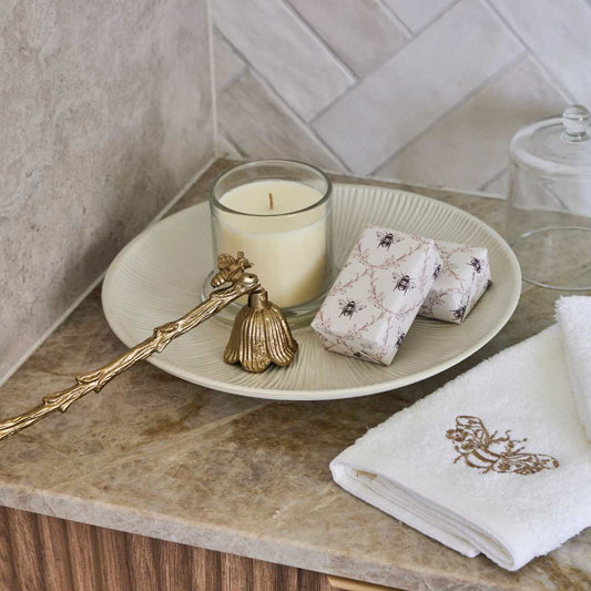 White porcelain Banksia Round Platter