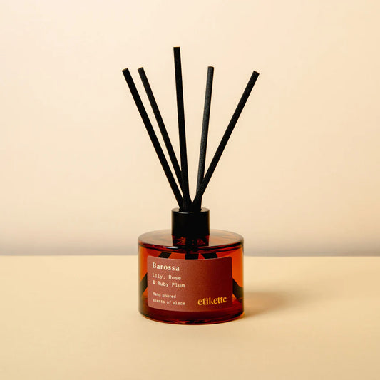 Eco Reed Diffuser - Barossa in Lily Rose & Ruby Plum