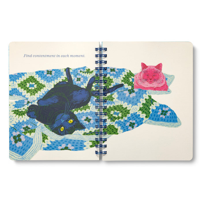 Be Who You Are Cat Spiral Notebook | Wire-O Journal by Emily Taylor