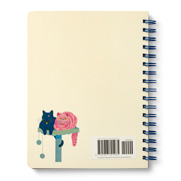 Be Who You Are Cat Spiral Notebook | Wire-O Journal by Emily Taylor