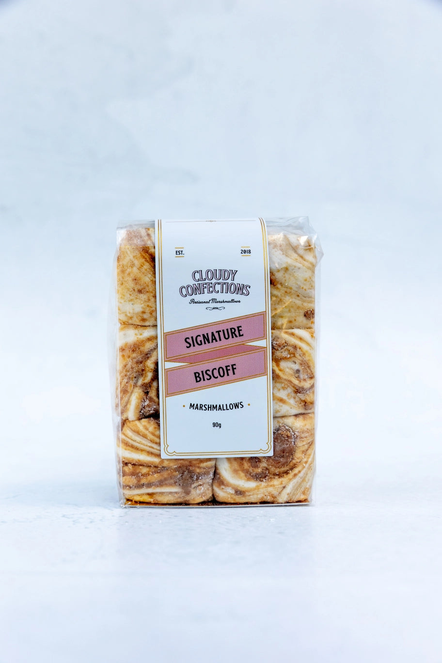 Cloudy Confections Biscoff marshmallows with vanilla bean and crushed biscuits