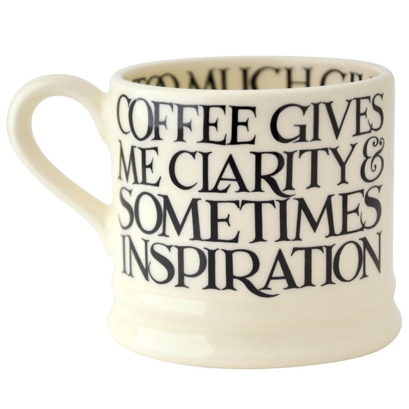 Emma Bridgewater Black Toast All Over Small Mug – handmade English pottery