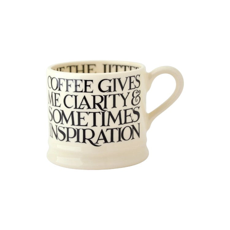 Emma Bridgewater Black Toast All Over Small Mug – Handmade English Pottery