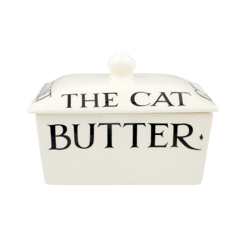 Handmade Black Toast butter dish with lid by Emma Bridgewater.