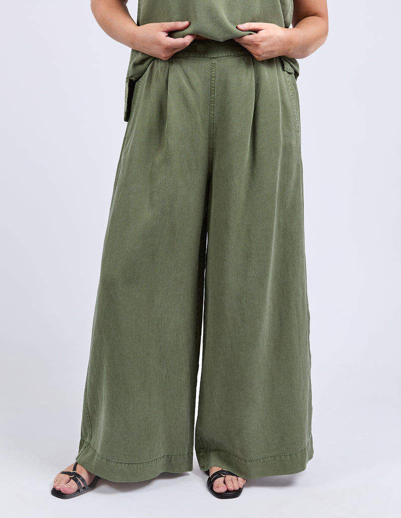 Bliss Culotte – relaxed linen lyocell pants full length