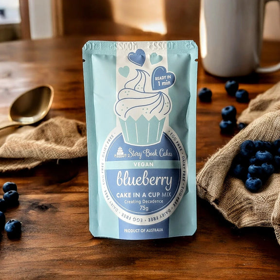 Blueberry vegan cake in a cup 75g Australia
