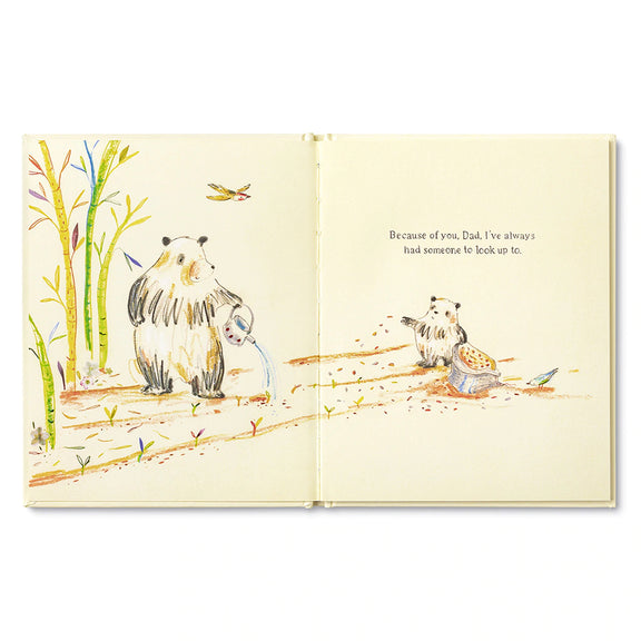 Because of You Dad hardcover book illustrated by Natalie Russell