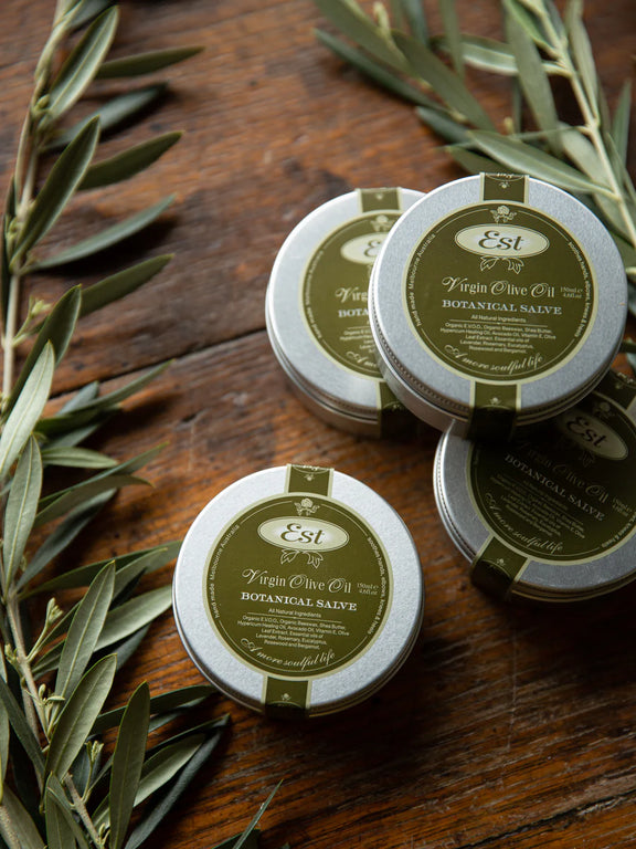 Australian made botanical salve in a 150ml aluminium tin for dry skin made with natural botanical ingredients.