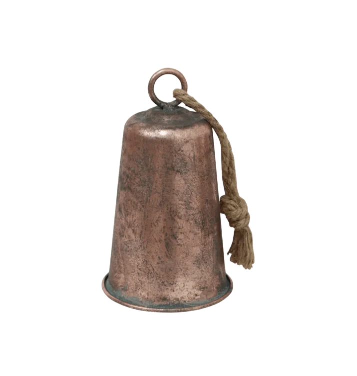 Bronze bell ornament - elegant Christmas decoration