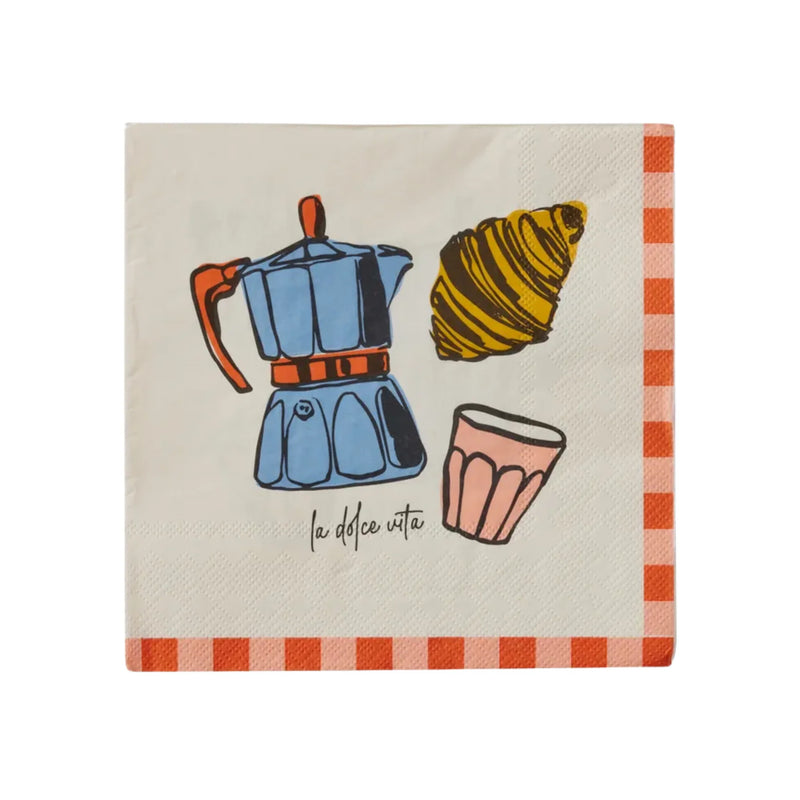 Brunch Napkins | La Dolce Vita | 20 Pack