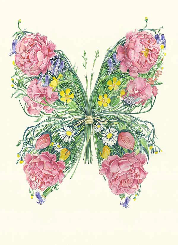 Butterfly greeting card by Daniel Mackie – Butterfly Effect inspired design