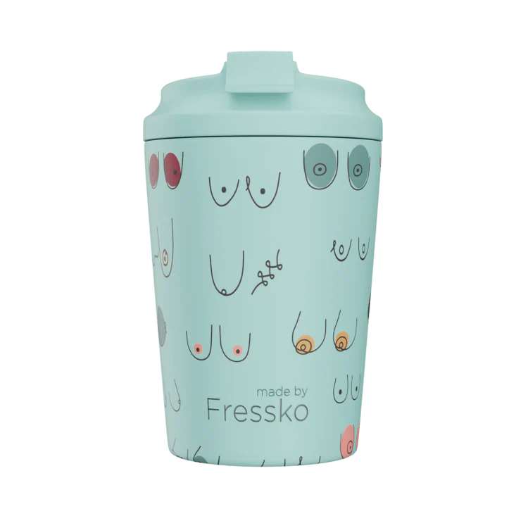Camino Boobie Breezy limited edition reusable coffee cup 12oz – Made by Fressko