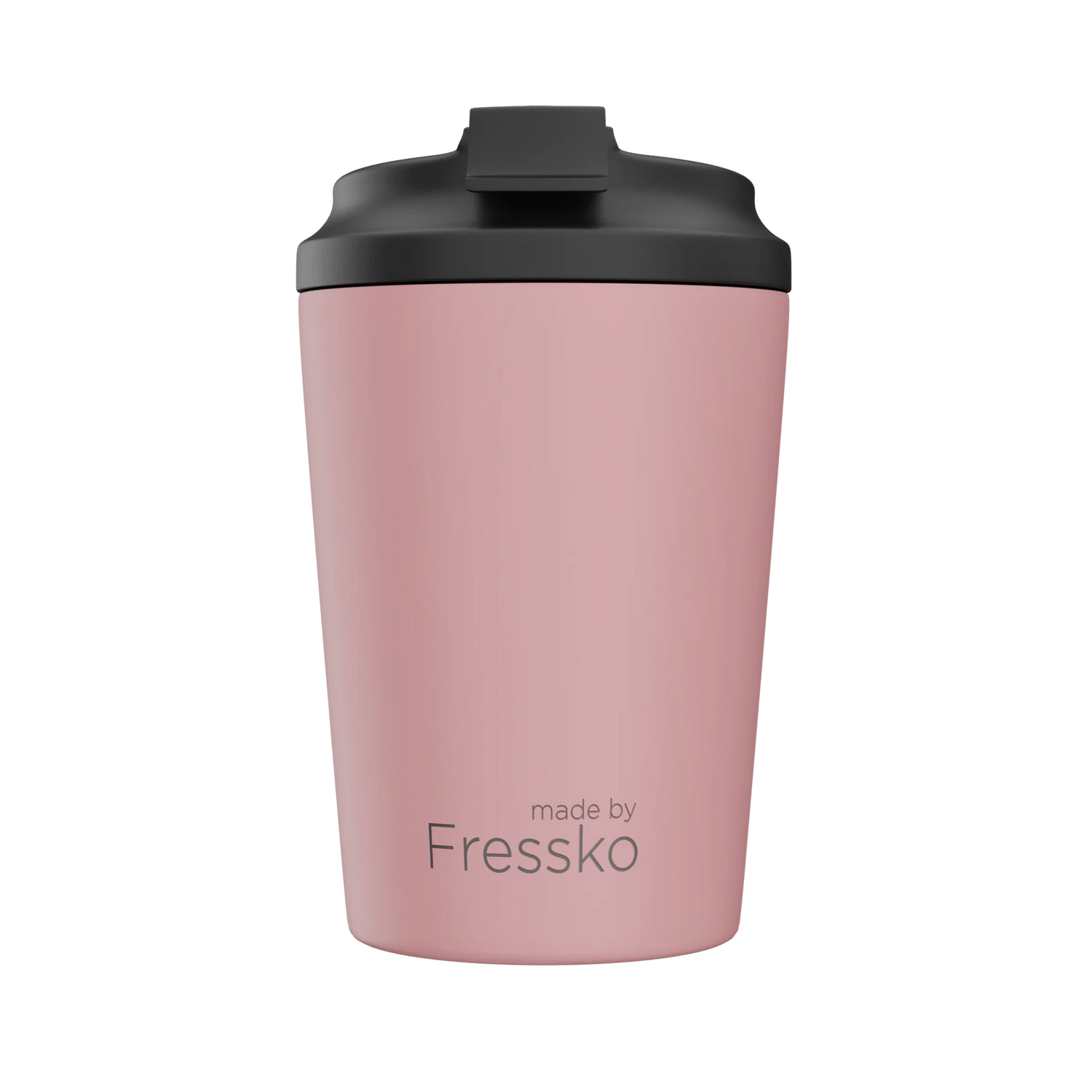 Fressko Ceramic Camino reusable coffee cup in Floss with ceramic-lined interior and click-back lid.