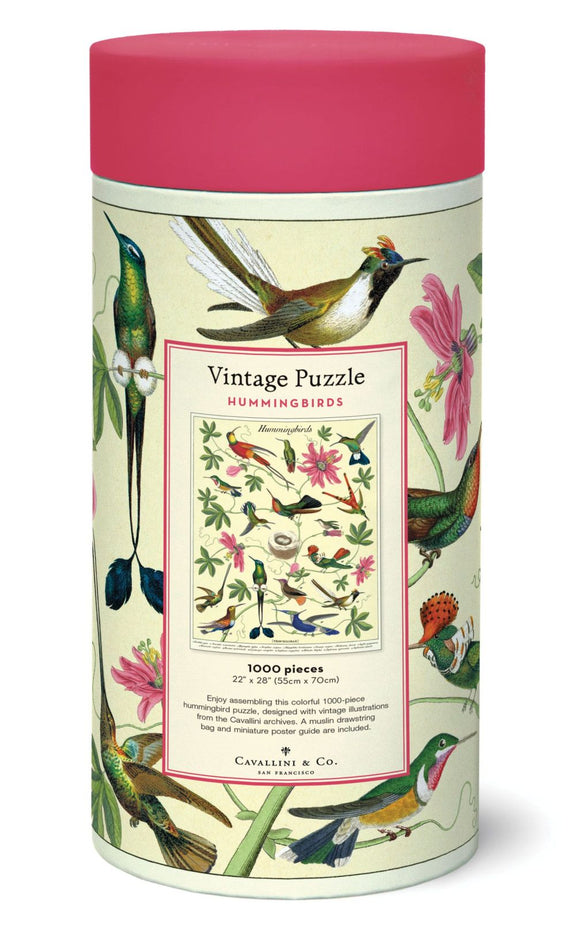1000-piece bird puzzle with vintage natural history artwork.