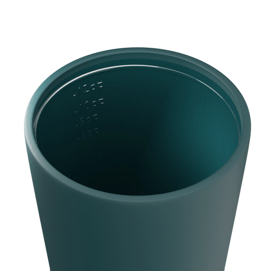 Fressko Camino 12oz Reusable Cup in Emerald with ceramic interior
