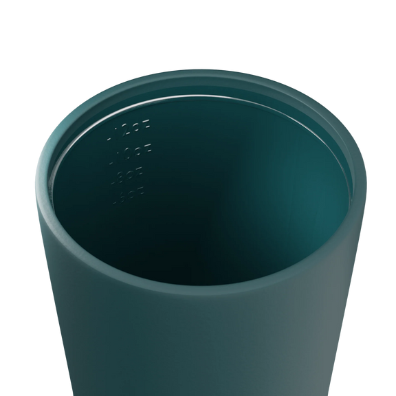 Fressko Camino 12oz Reusable Cup in Emerald with ceramic interior