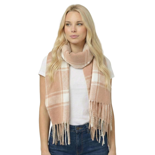 plaid scarf brown winter australia