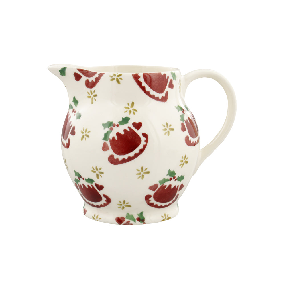 Emma Bridgewater Christmas Puddings ½ Pint Jug festive design