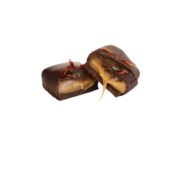 Loco Love Chocolate Classic Chewy Caramel with vanilla bean and Australian sea salt.