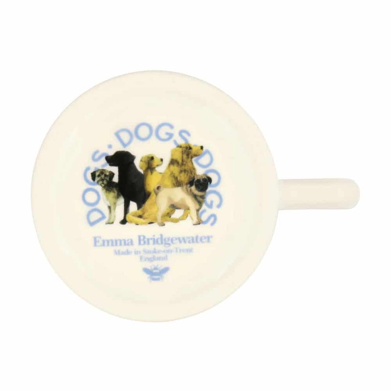 Ceramic mug with dog illustration and 'Emma Bridgewater' branding on a white background