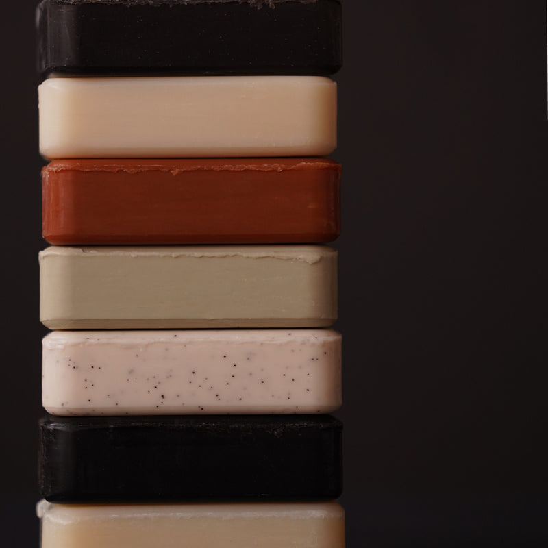 Australian vegan soap with pink clay & rose geranium