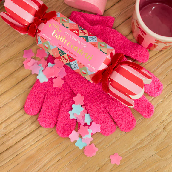 Bath confetti bon bon – playful Christmas pamper gift for her