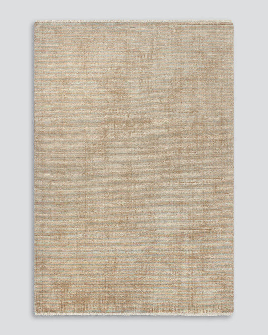 Handloomed NZ wool honey floor rug
