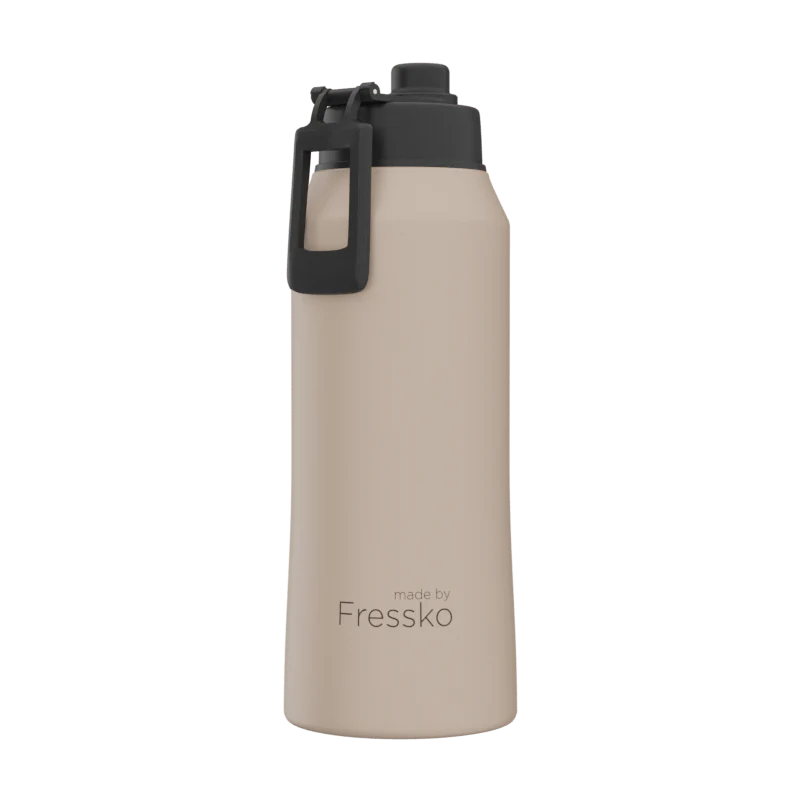 Core 1 Litre Drink Bottle – Oat | Fressko Insulated Water Bottle