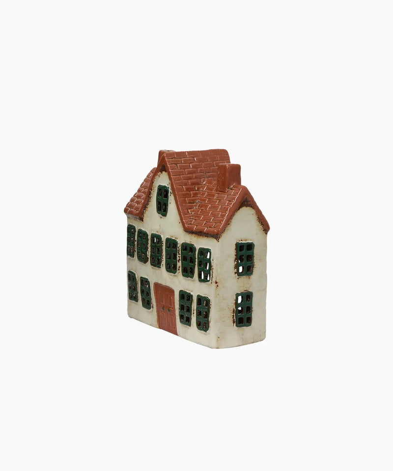 Cotswolds Country Tea Light Manor – hand-painted ceramic house décor