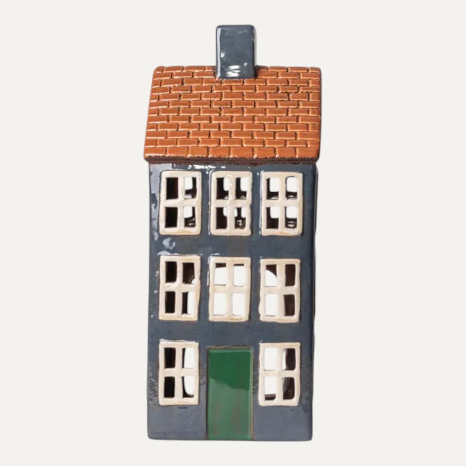 Decorative Cotswolds Country Tea Light House - Navy Christmas decor