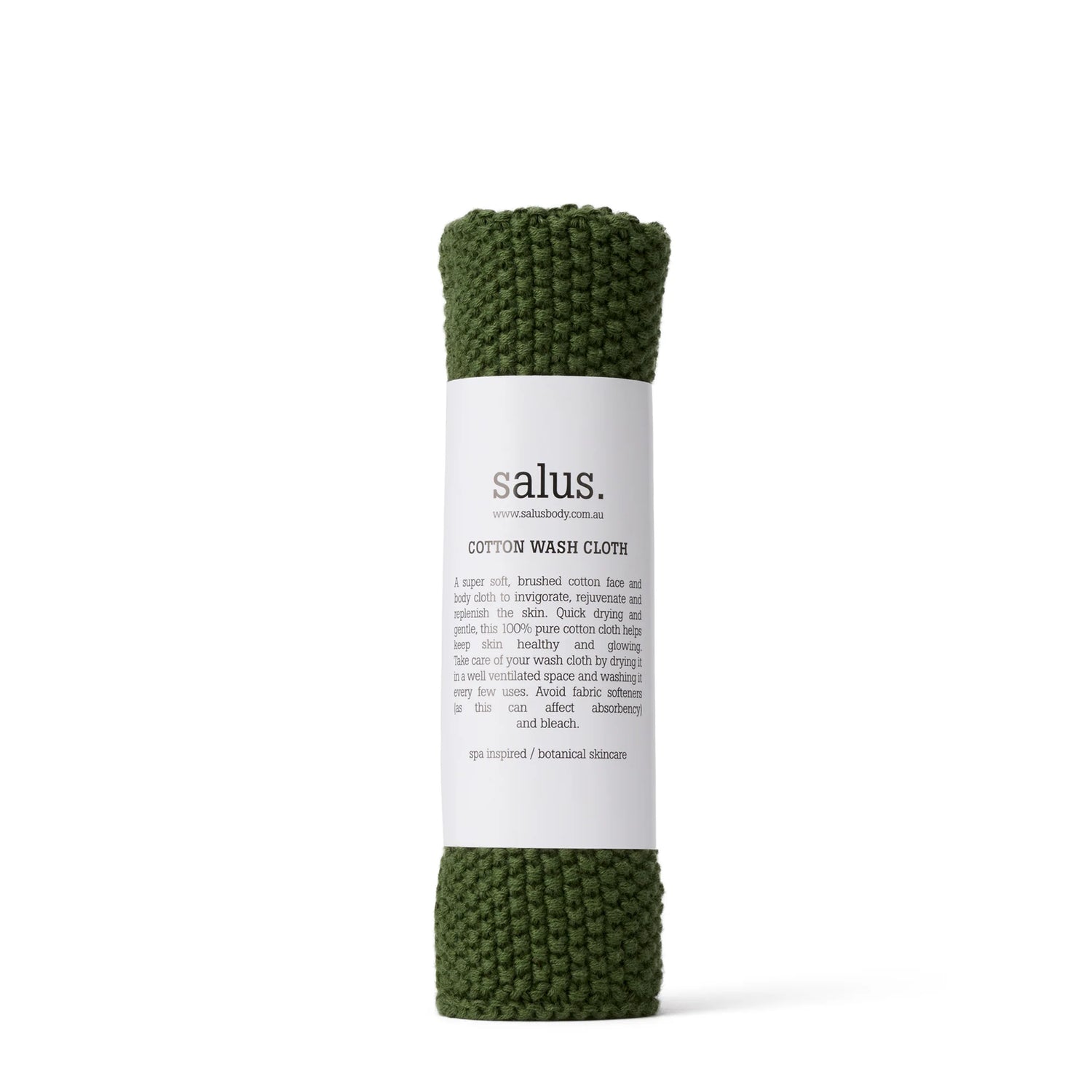 Salus Cotton Wash Cloth Green