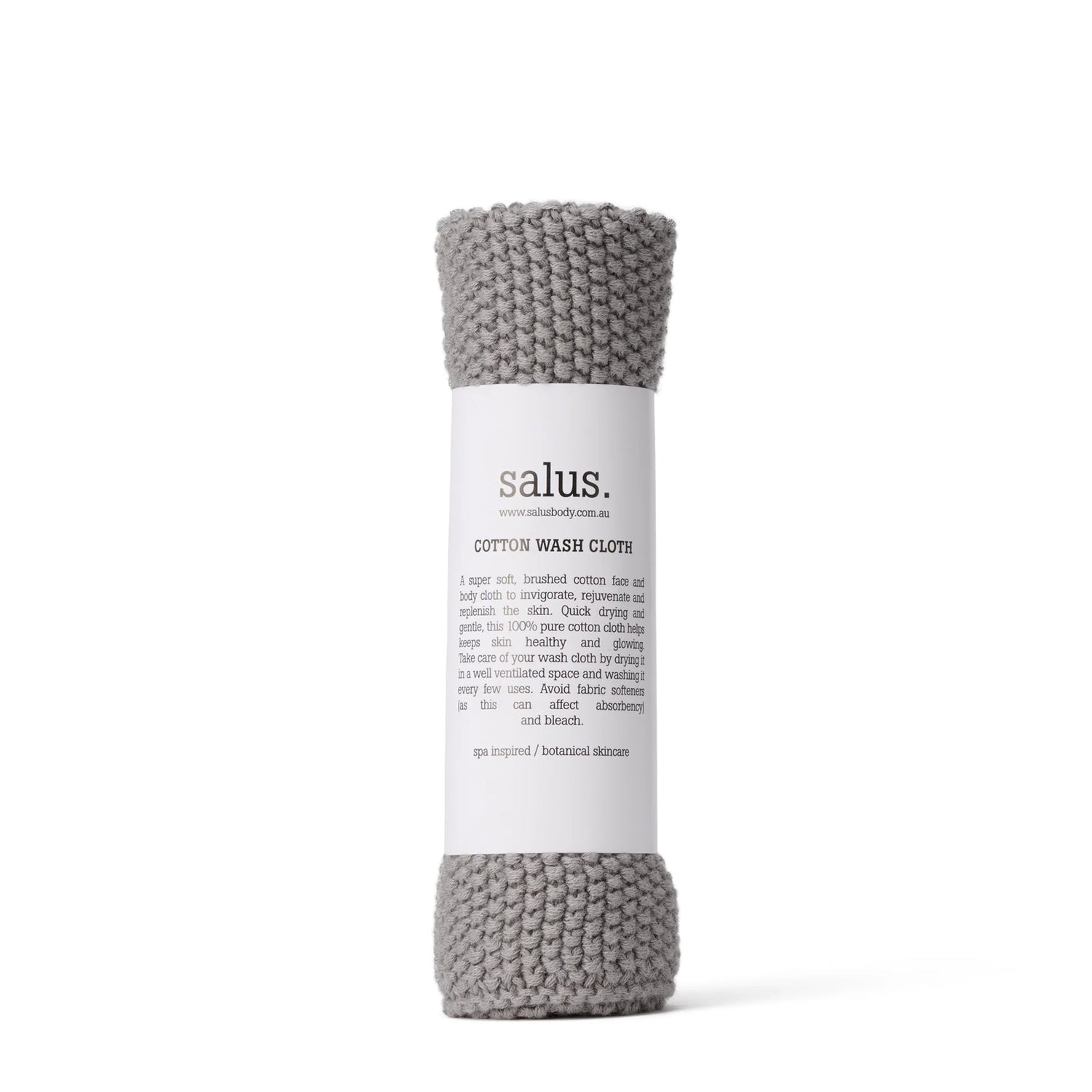 Cotton Wash Cloth - Grey