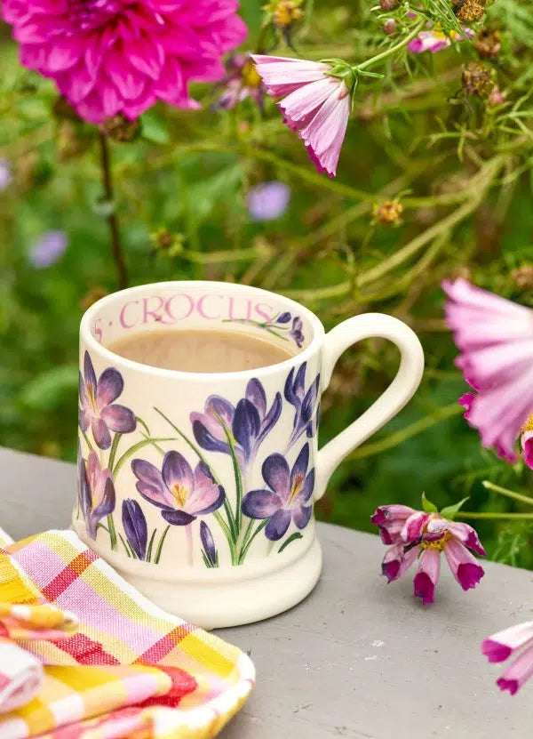 Handmade Crocus floral mug by Emma Bridgewater.