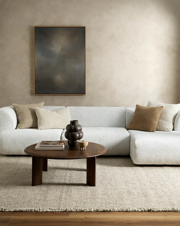 Chunky handwoven oatmeal decorative cushion Australia