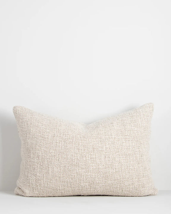 Cyprian Oatmeal textured lumbar cushion 40x60cm