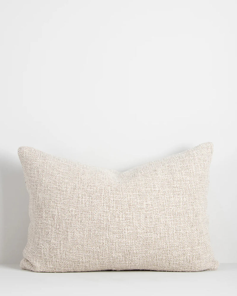 Cyprian Oatmeal textured lumbar cushion 40x60cm