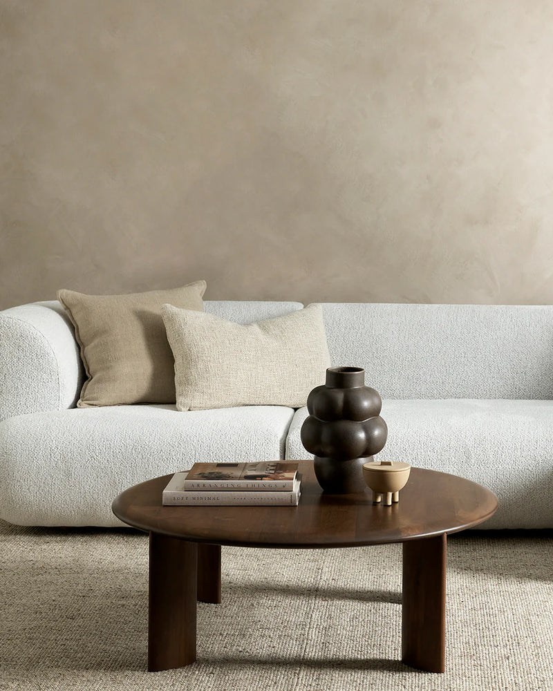 Chunky handwoven oatmeal cushion Australia