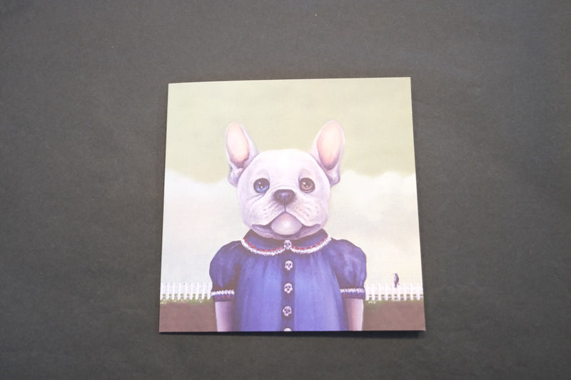 Ninni Frenchie art card French bulldog illustration